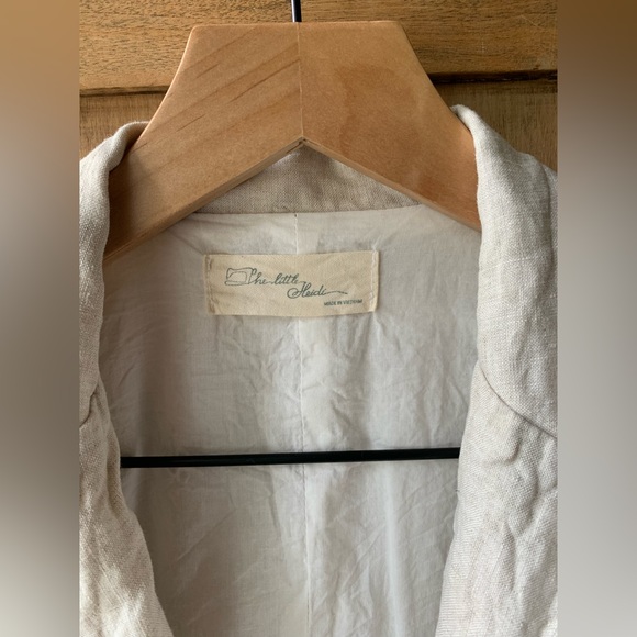 Natural linen blazer - Picture 5 of 6